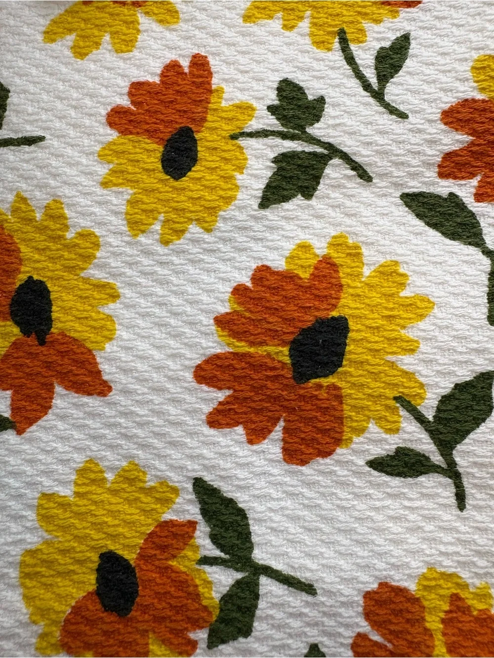NWT kate spade Floral Kitchen Towels - Yellow, Orange & Green